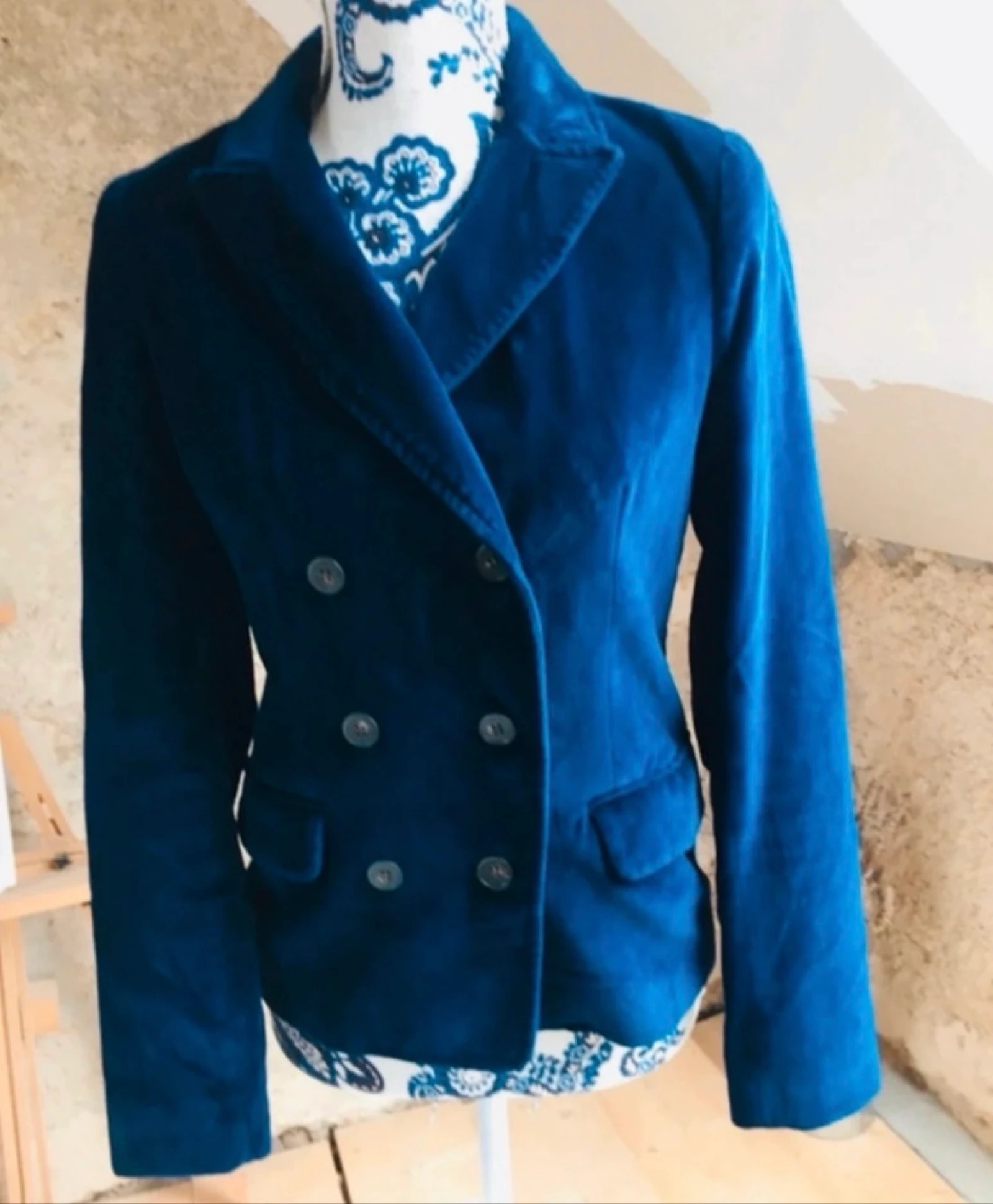 Sandro veste velours 